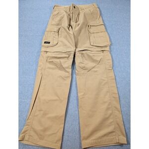 Decathlon Forclaz Convertible Cargo Hiking Pants Tan Khaki Mens Size US M-L